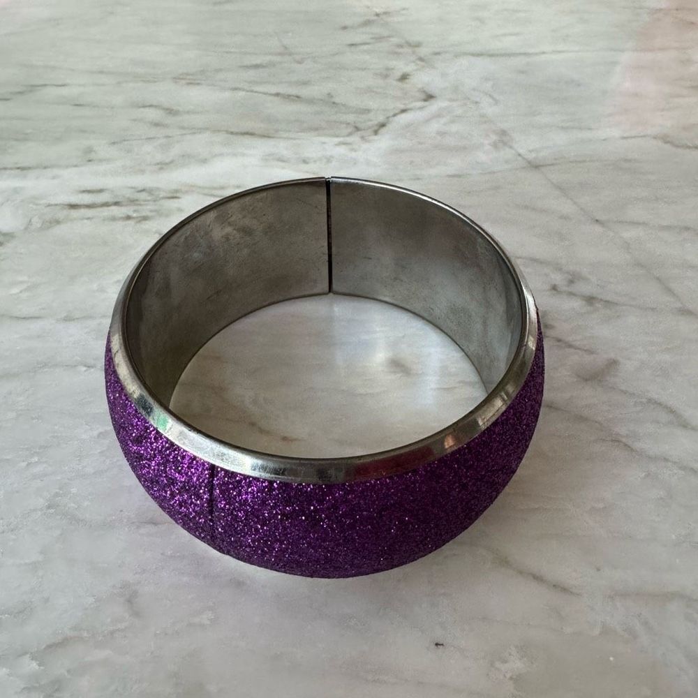 Vintage purple glitter women’s bracelet